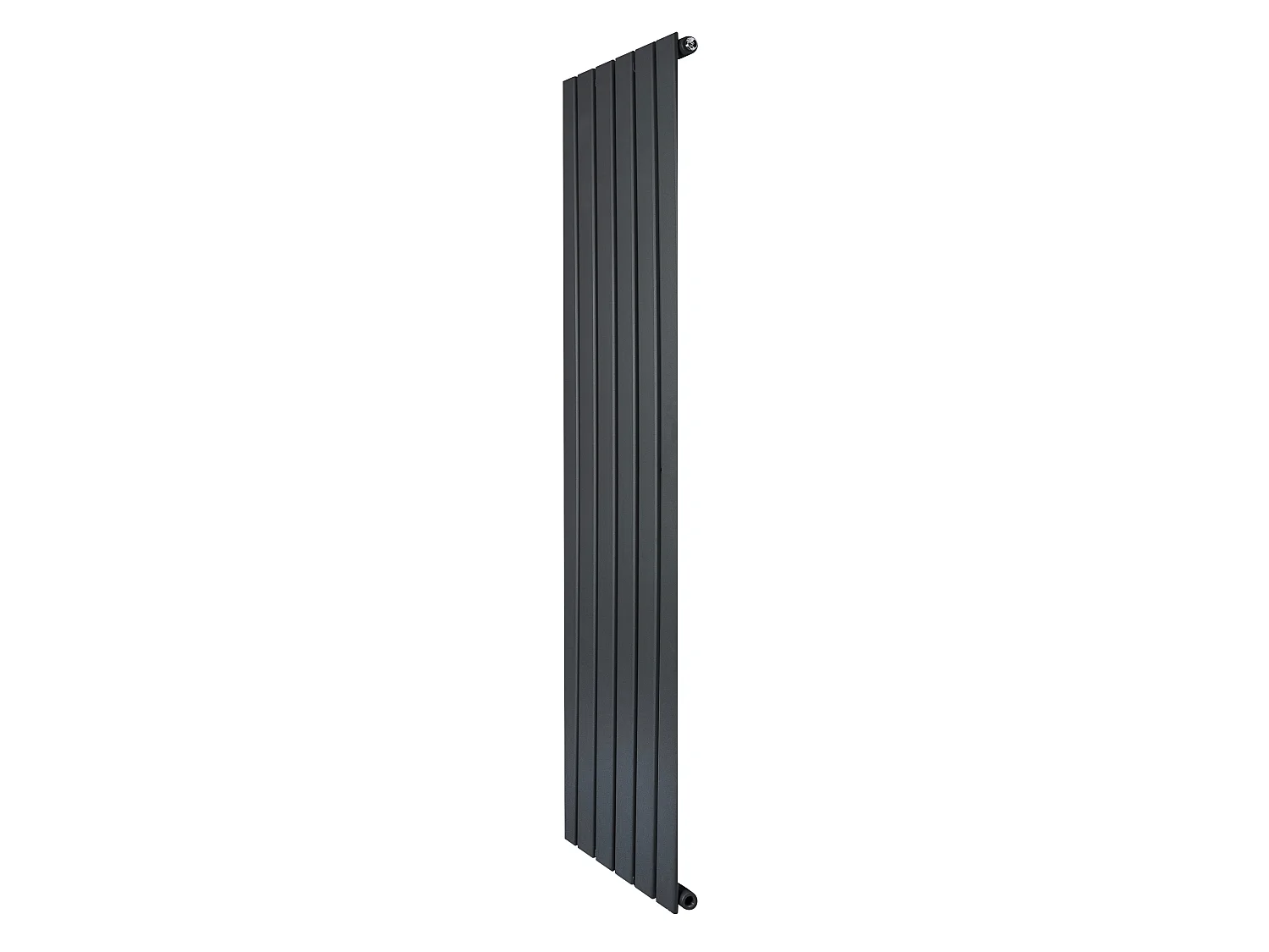 Flat enkeltsøyle-radiator - 1600 x 420 mm - Antrasittgrå