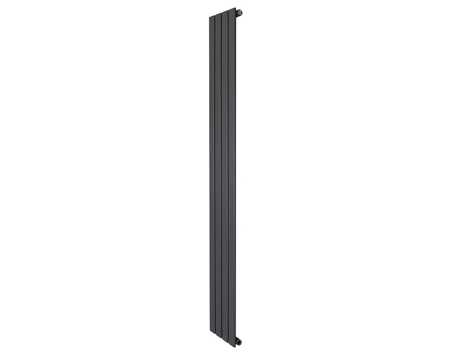 Flat enkeltsøyle-radiator - 1800 x 280 mm - antrasittgrå