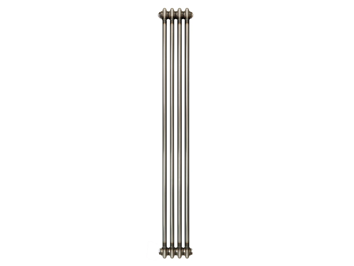 Tradičný 2-stĺpcový radiátor - 1500 x 200 mm - surový kov