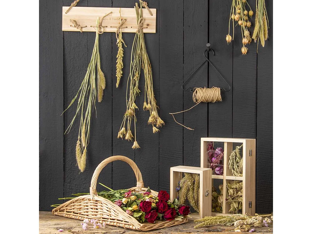 Panier en branche de saule pour fleurs et herbes
