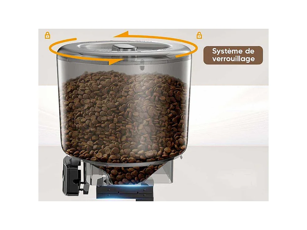 Distributeur de croquettes automatique 4L Foodies