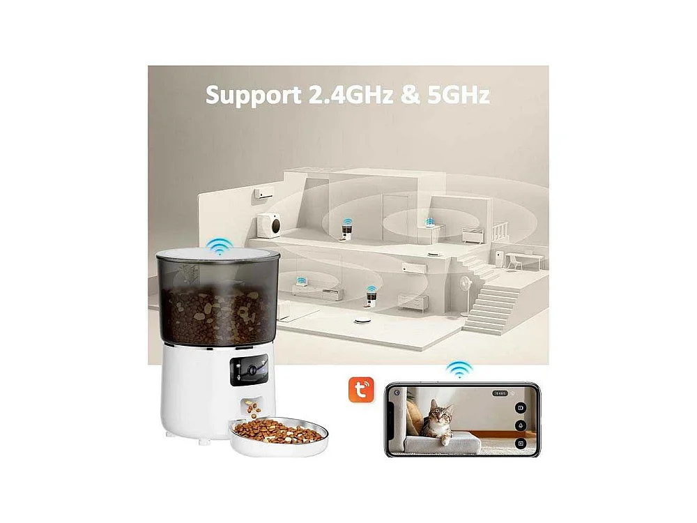 Distributeur de croquettes automatique 4L Foodies Smart