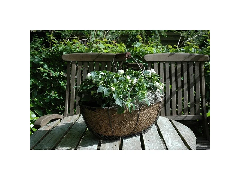 Panier fil de fer brun antique (Lot de 3)
