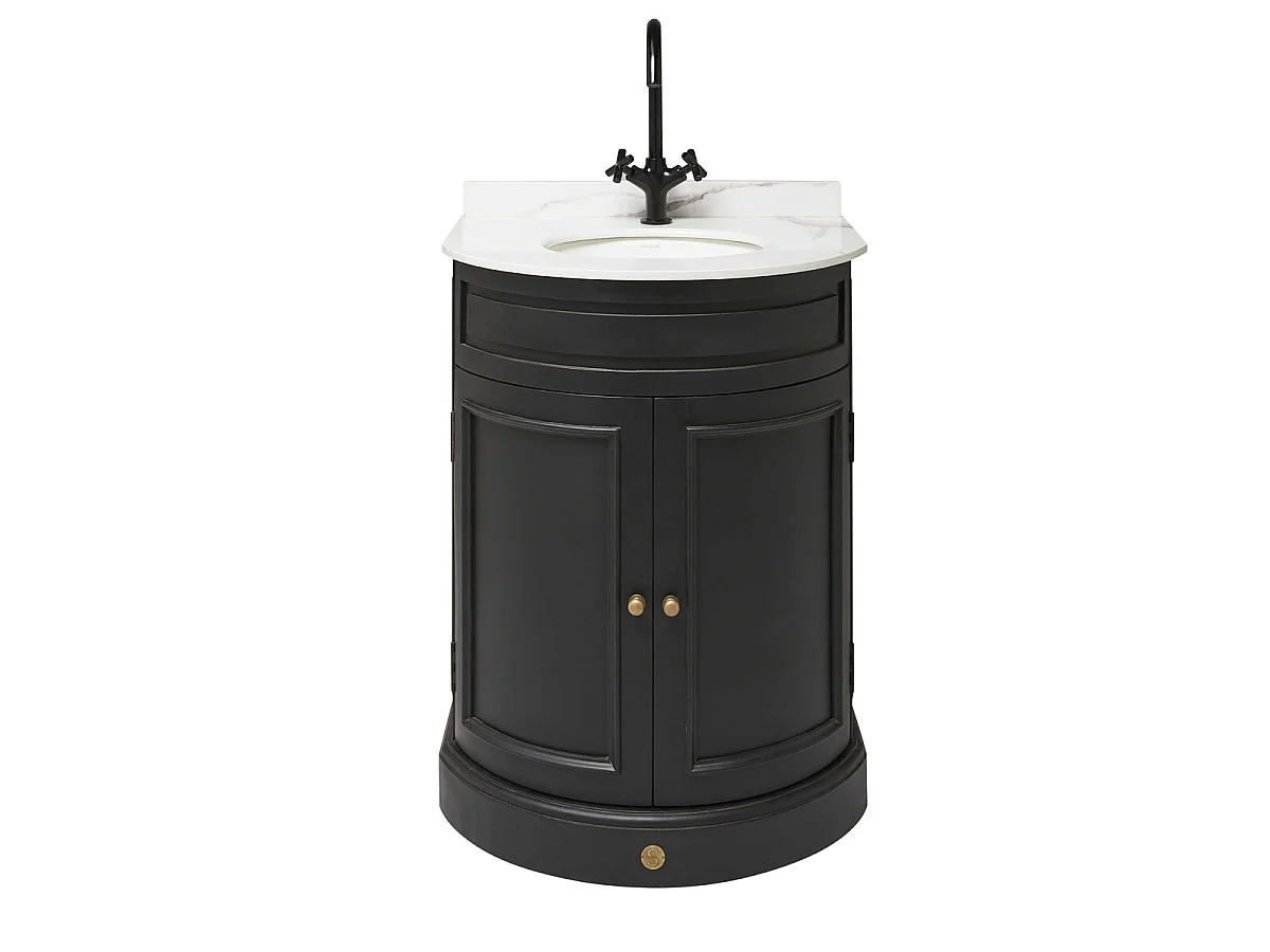 Meuble de lavabo noir mini HAUSMLANN