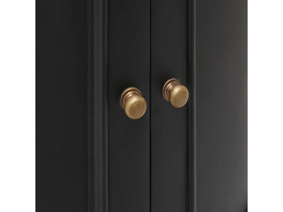 Meuble de lavabo noir mini HAUSMLANN