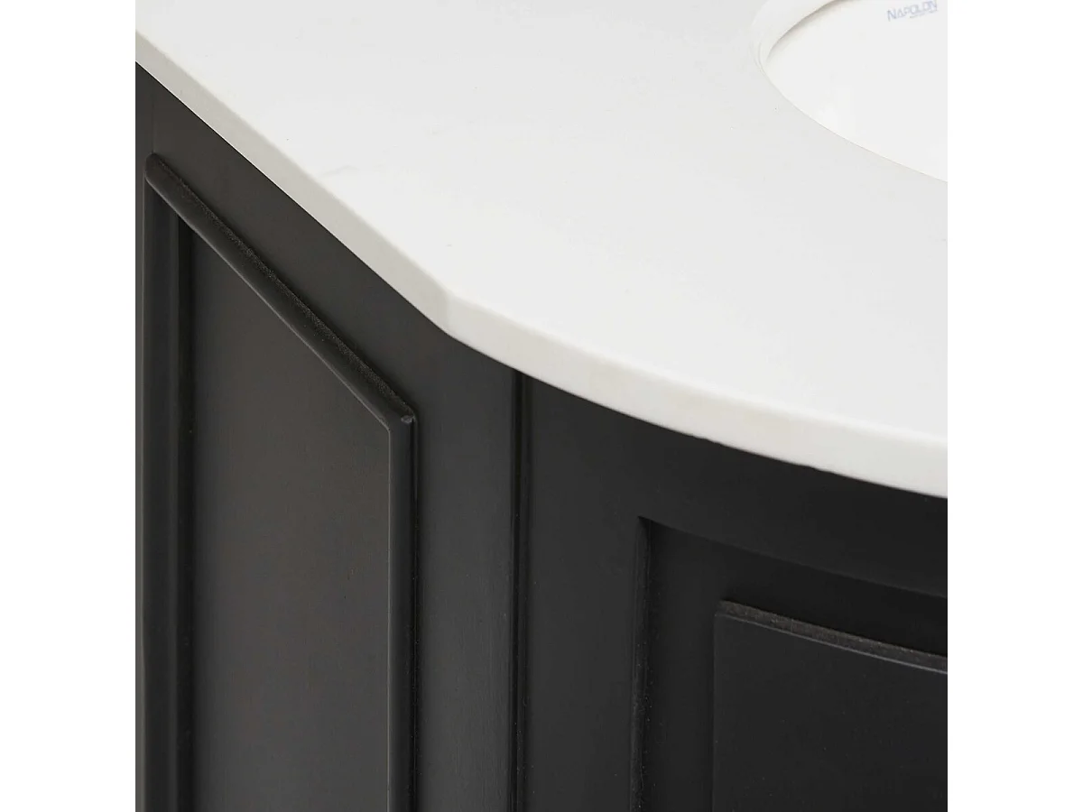 Meuble de lavabo noir mini HAUSMLANN