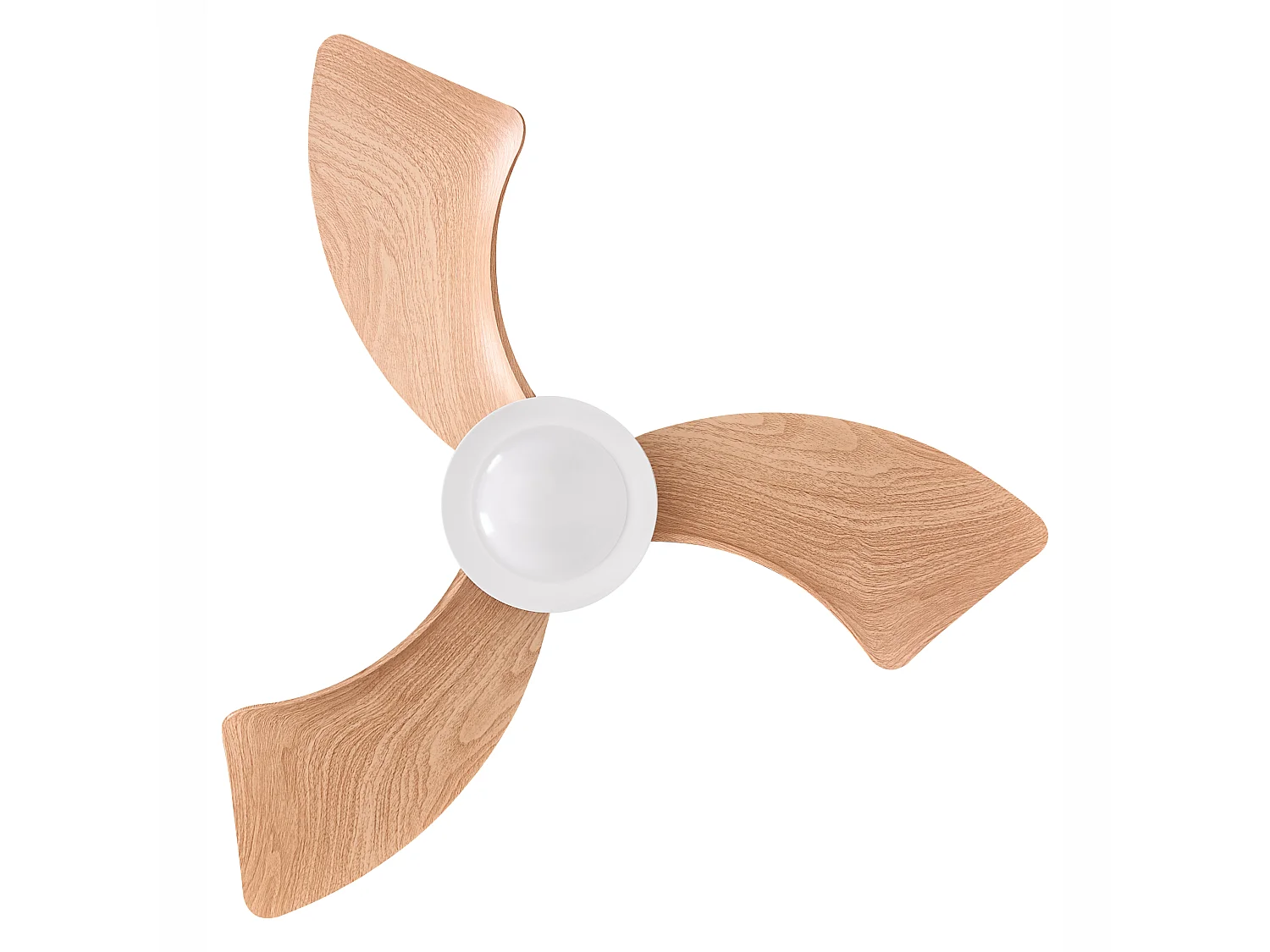 Ventilateur de plafond avec lampe HAINES Avec télécommande LED Blanc