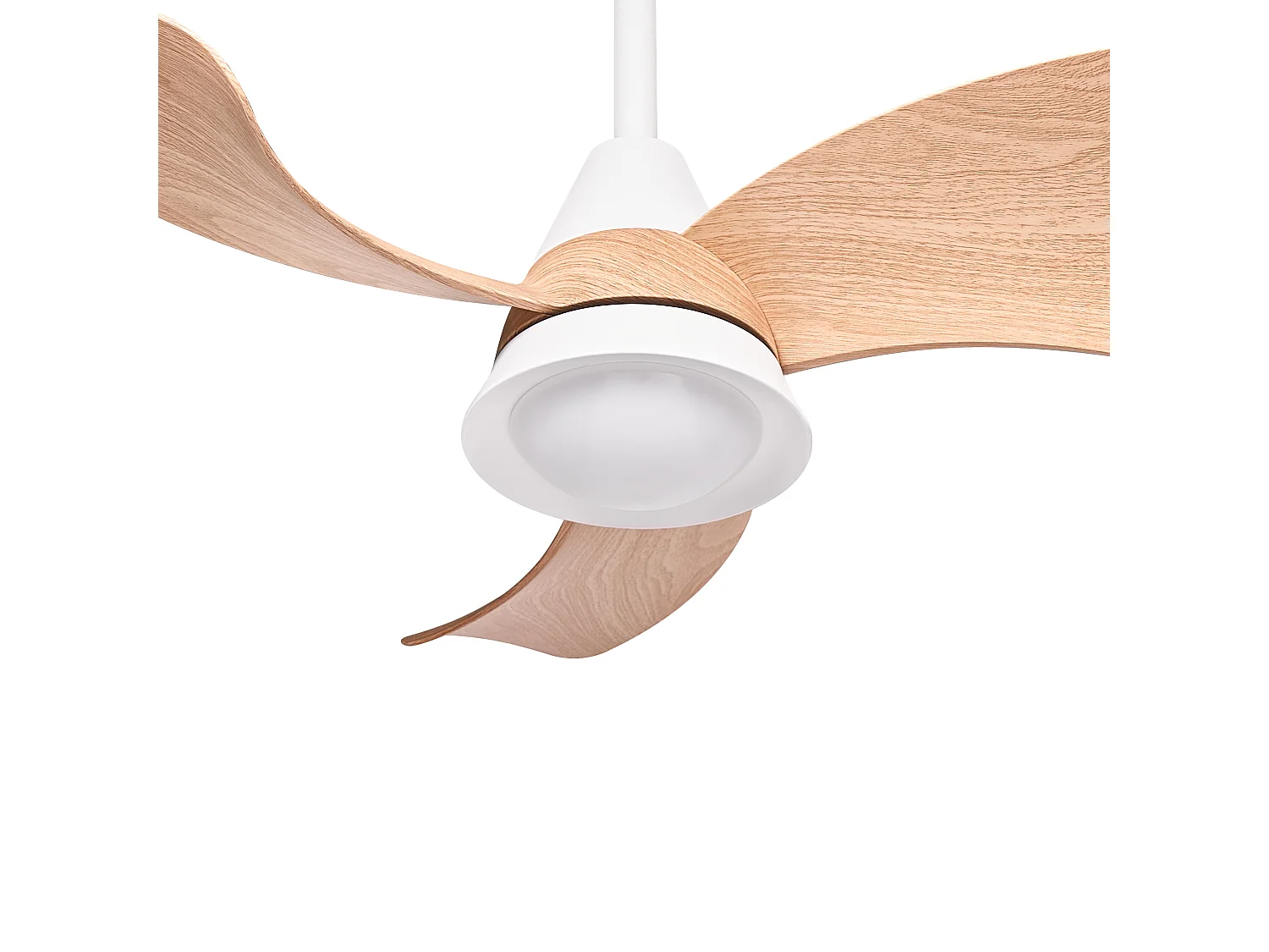 Ventilateur de plafond avec lampe HAINES Avec télécommande LED Blanc