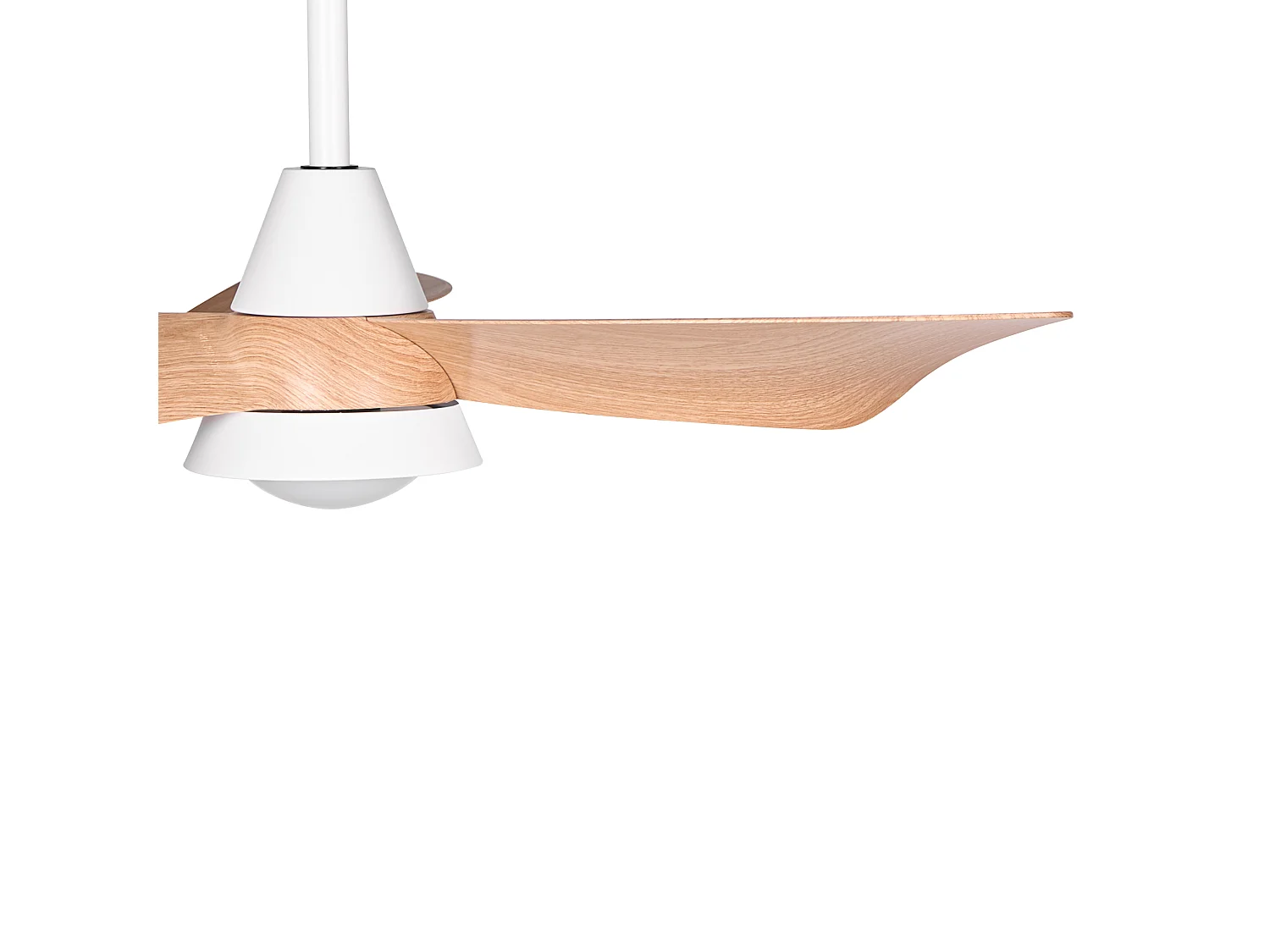 Ventilateur de plafond avec lampe HAINES Avec télécommande LED Blanc