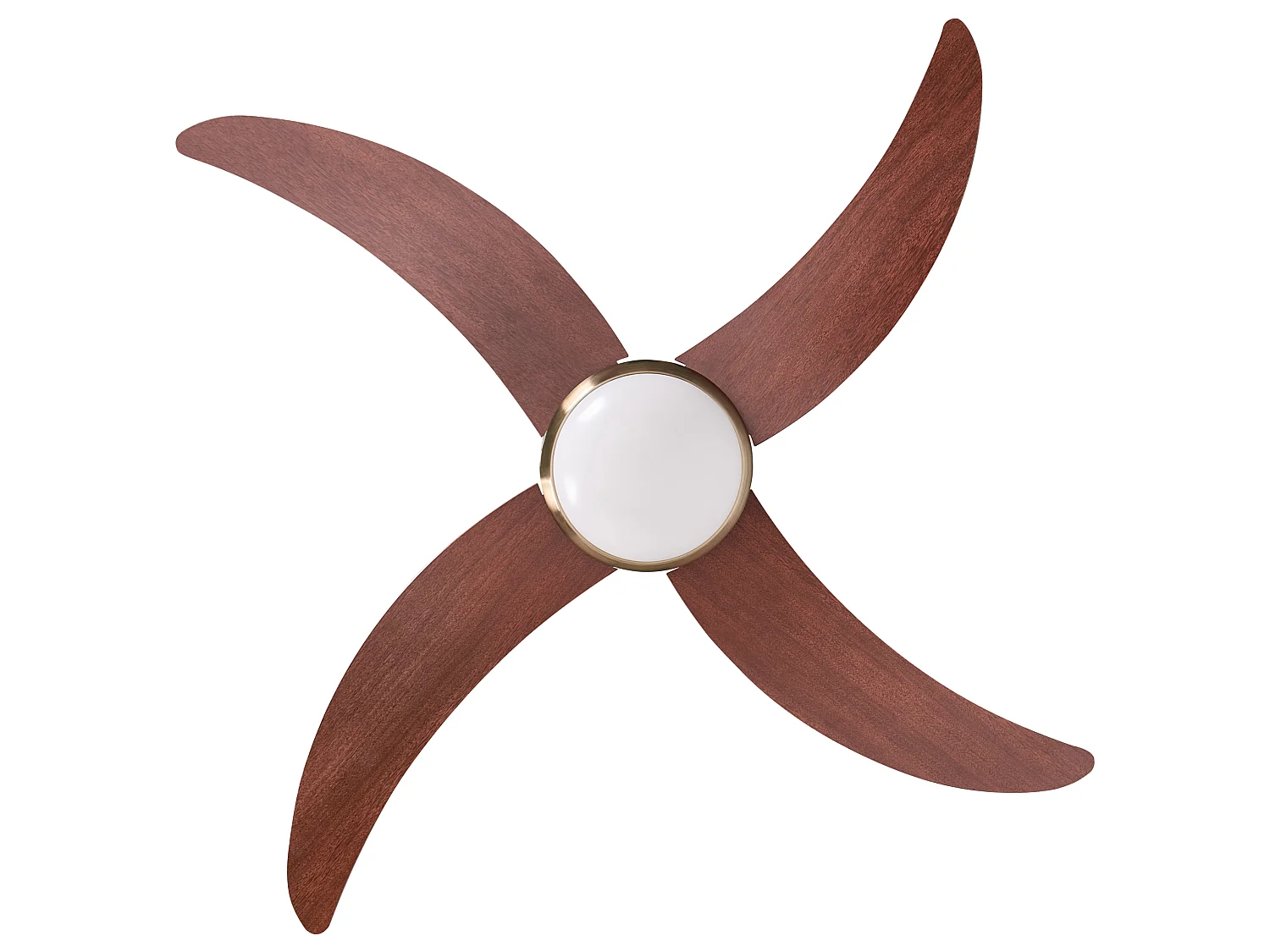 Ventilateur de plafond avec lampe CHACANA Avec télécommande LED Laiton
