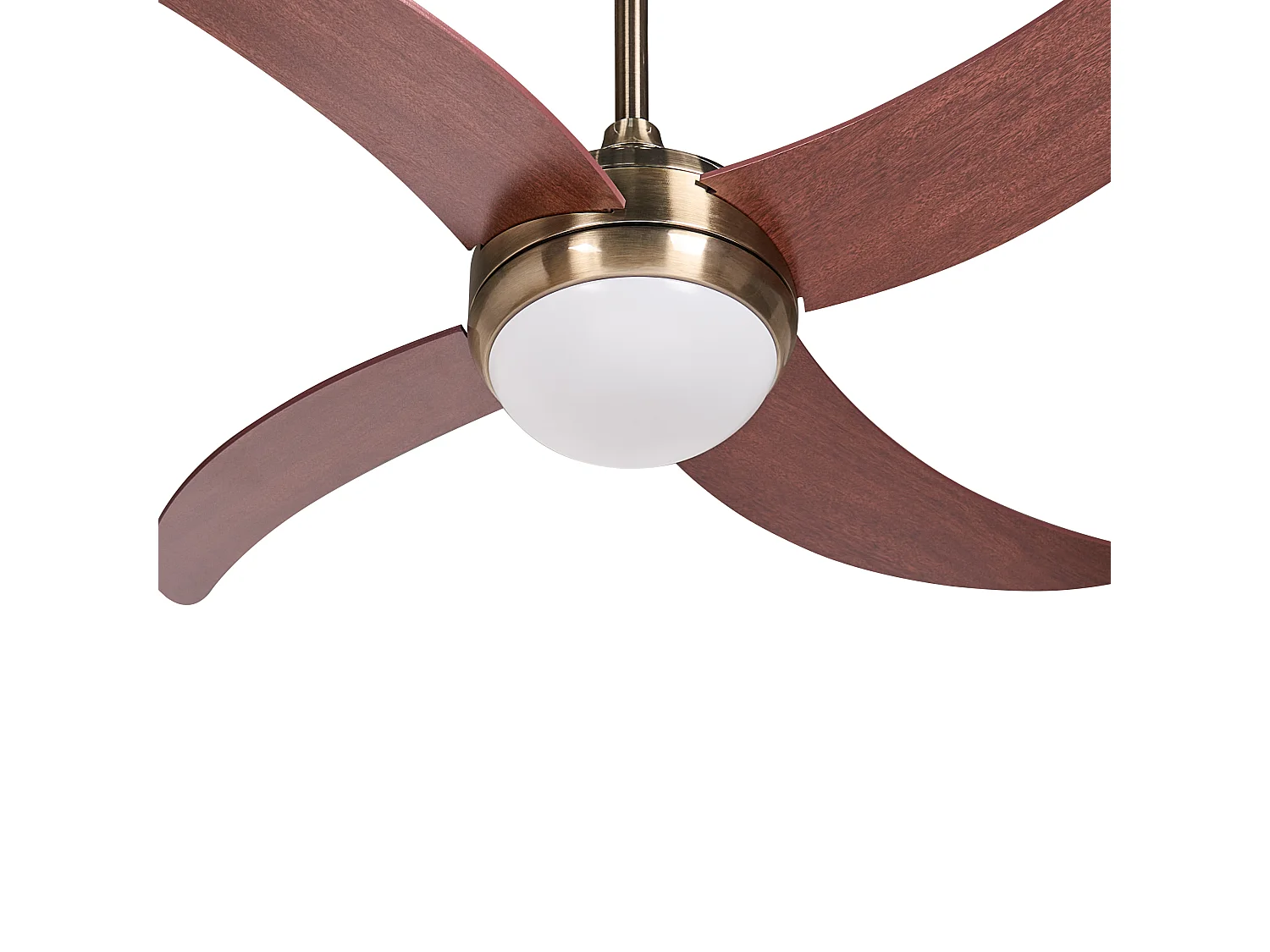 Ventilateur de plafond avec lampe CHACANA Avec télécommande LED Laiton