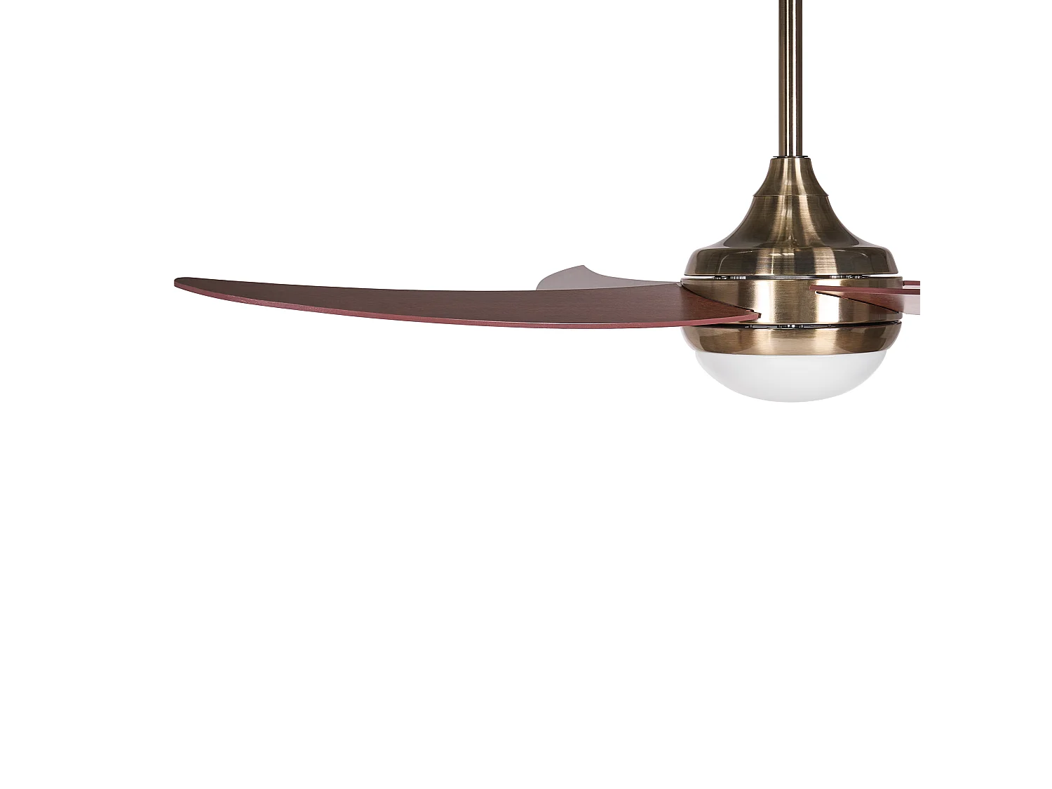 Ventilateur de plafond avec lampe CHACANA Avec télécommande LED Laiton