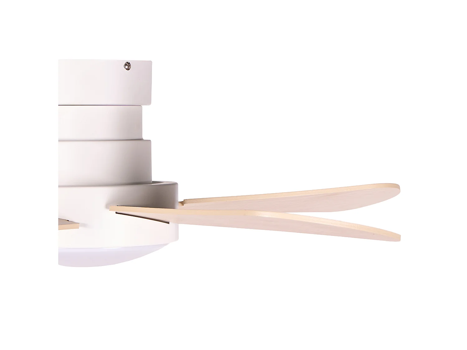 Ventilateur de plafond avec lampe BIVENS Avec télécommande LED Beige clair