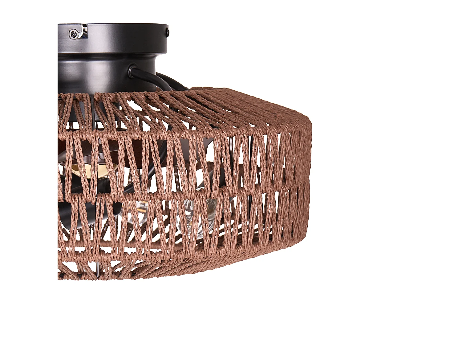 Ventilateur de plafond avec lampe ESTERO Avec télécommande Marron