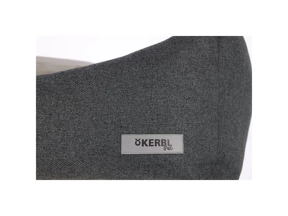 KERBL Platin Ortho Memory Foam Hondenbed, Grijs, Kleine volwassen honden, 80 x 60 x 25 cm
