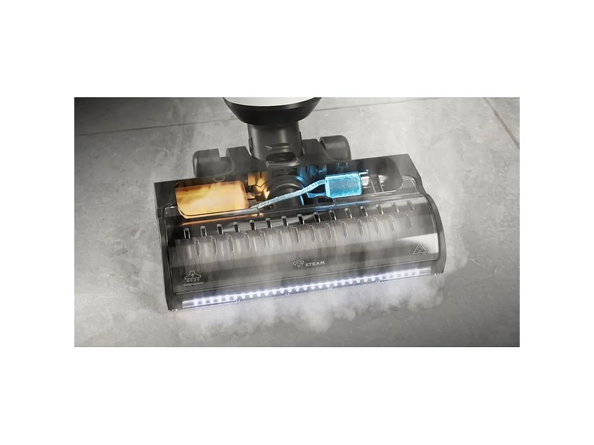 Polti RollySteam WD10C 2-in-1 Stofzuiger en Stoommop met LED-licht en Zelfreinigend Systeem