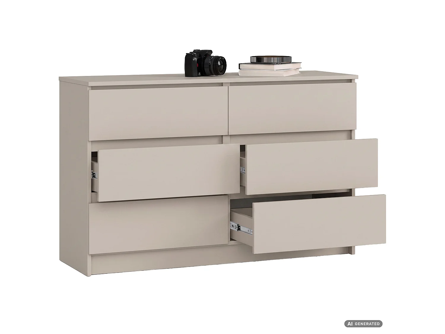 Commode K120 Cachemire 120 cm 6 tiroirs 120x40x77 cm