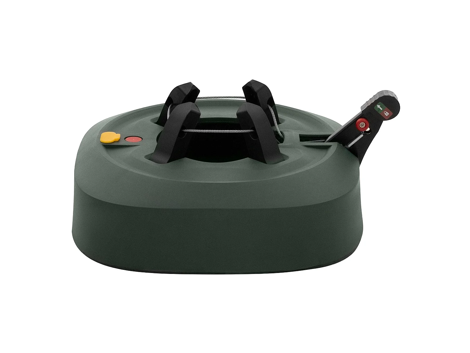 ECD Germany Soporte para árbol de navidad con depósito de agua y pedal, base para árboles de hasta 230 cm altura y tronco de 3-13 Ø cm