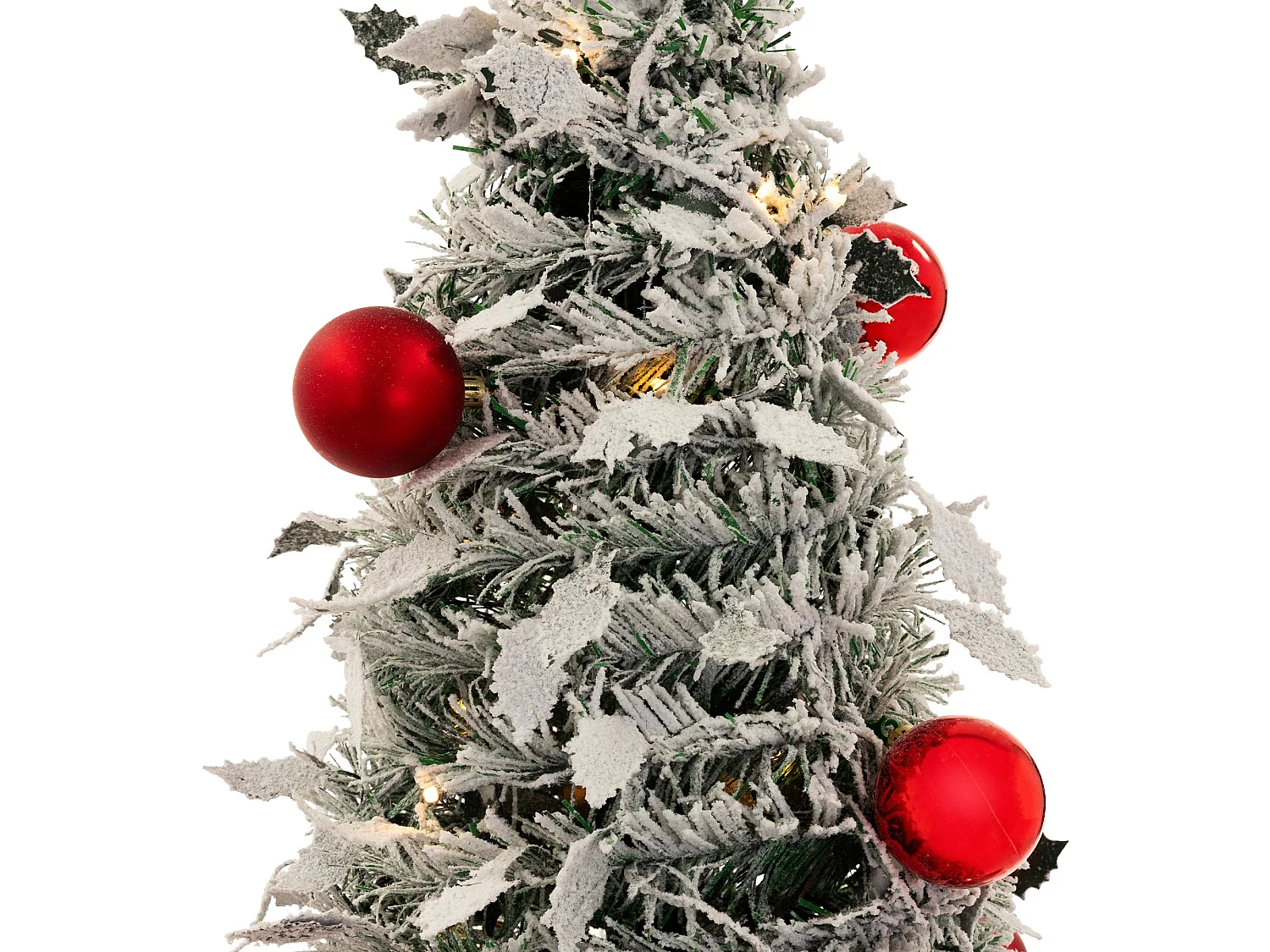 ECD Germany Albero di Natale Pop Up Artificiale 180 cm con Decorazioni a Luci 150LED Bianco Caldo e Ghirlanda Luminosa Incorporata Decorazione Interni