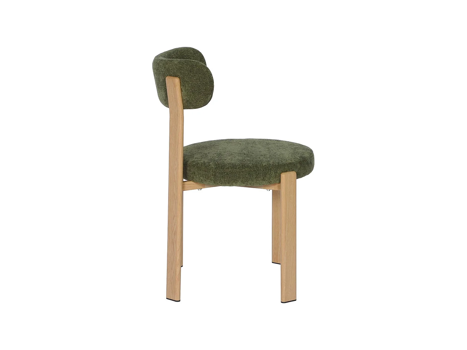 Set di 2 sedie vintage in acciaio effetto legno chiaro e tessuto strutturato, Gloria, Marrone