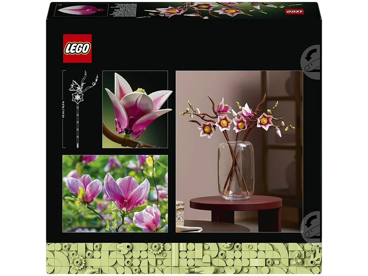 LEGO Botanicals 11510 Branches de Magnolia - Jeu de Construction pour Adultes 435 Pièces