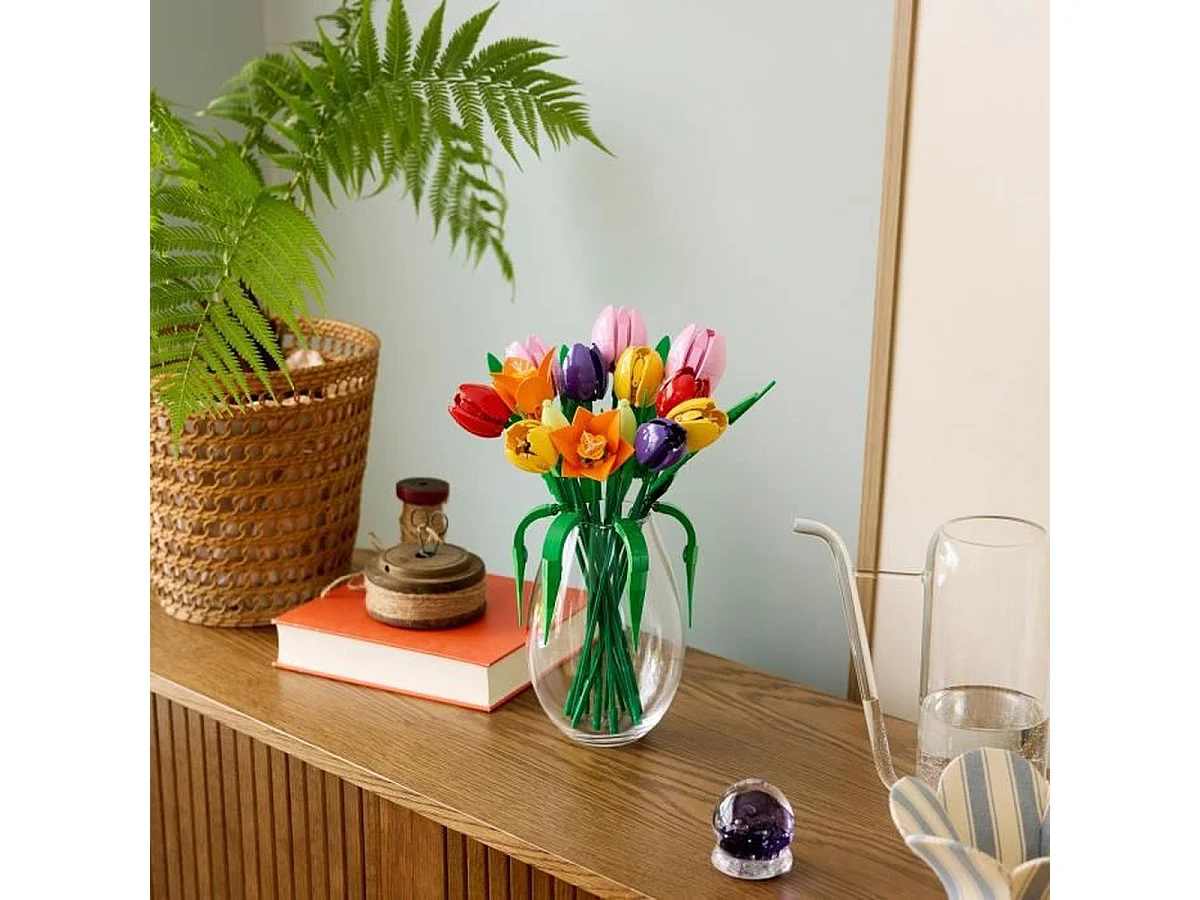 LEGO Botanicals 11501 Bouquet de Tulipes, set adulte de 576 pièces