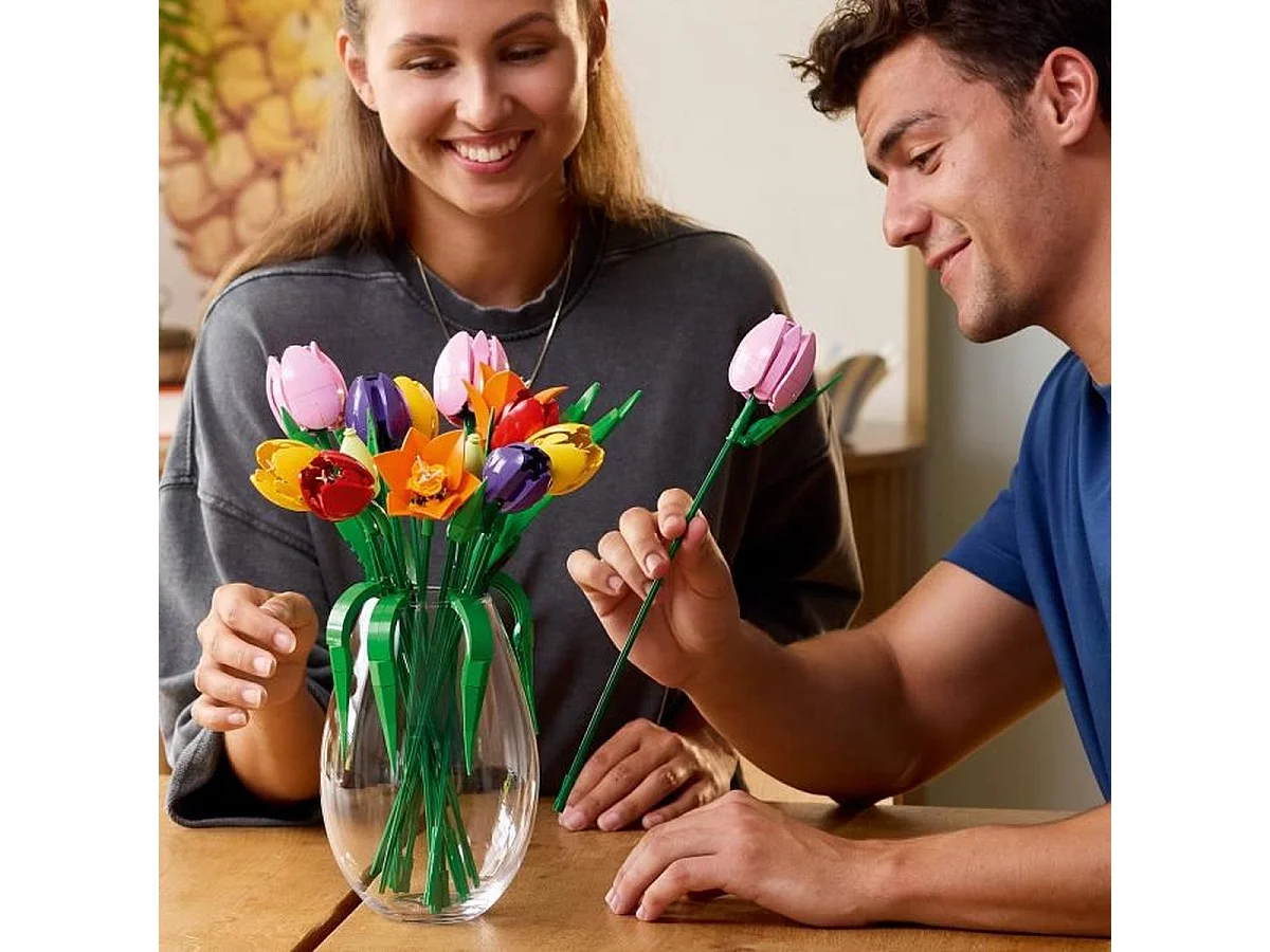 LEGO Botanicals 11501 Bouquet de Tulipes, set adulte de 576 pièces