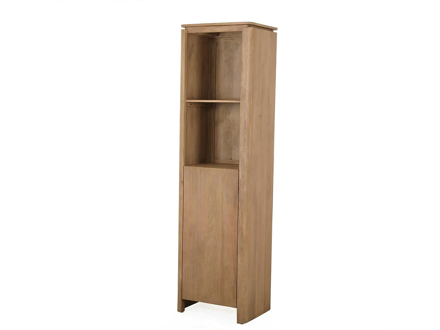 Colonne de rangement en bois de manguier 1 porte KASO