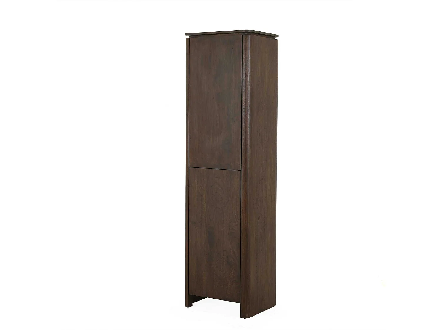 Colonne de rangement en bois marron 2 portes KASO