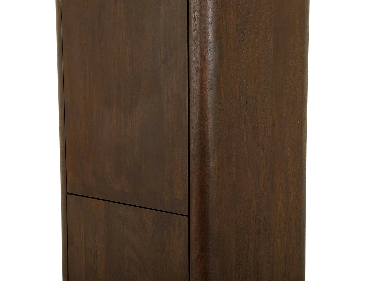 Colonne de rangement en bois marron 2 portes KASO
