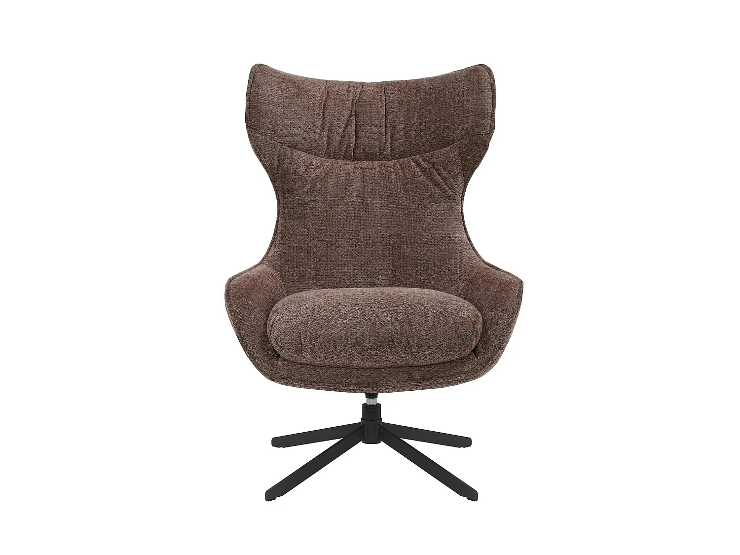 Fauteuil relax pivotant taupe avec repose-pieds CORTINA