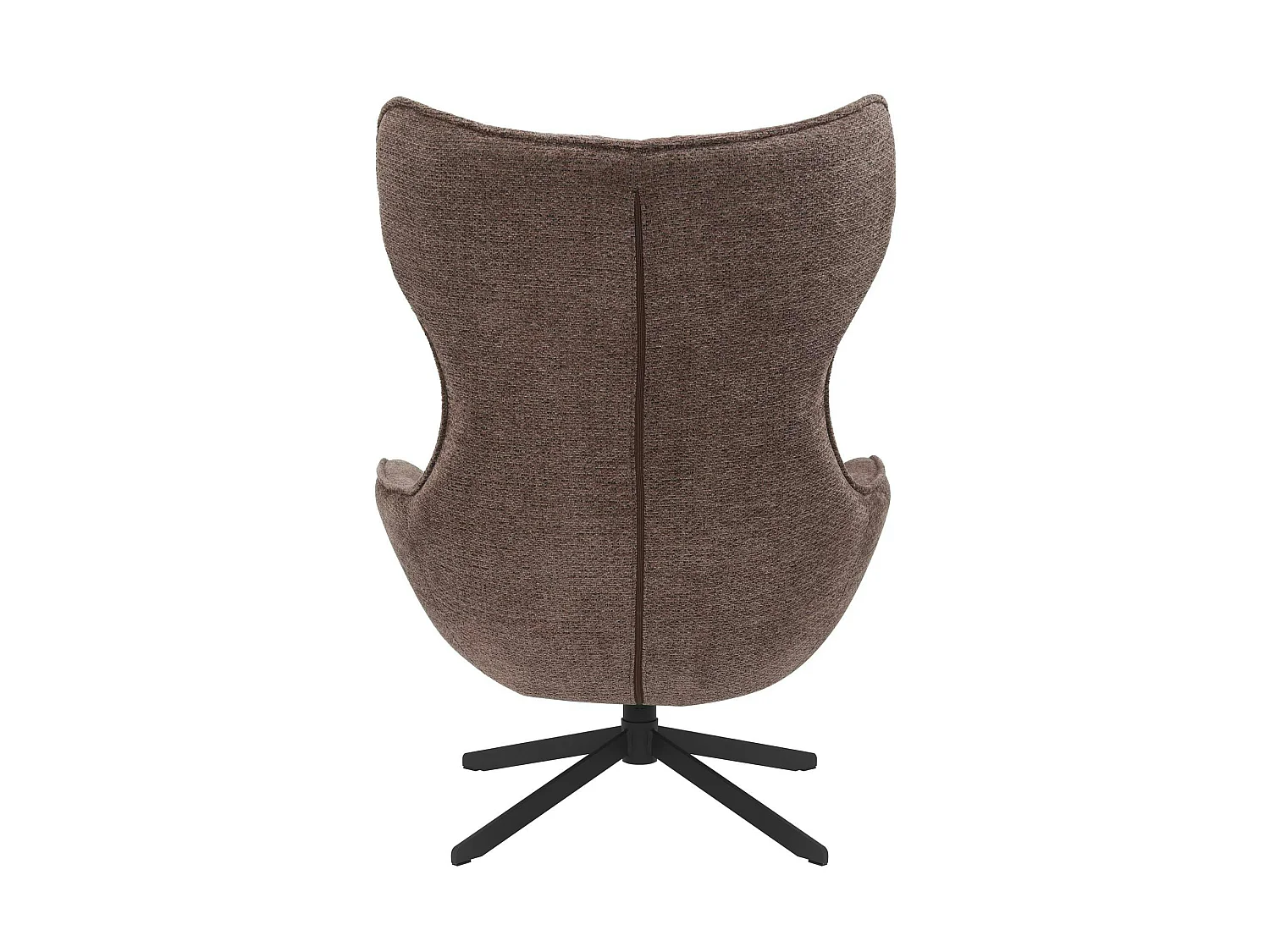 Fauteuil relax pivotant taupe avec repose-pieds CORTINA