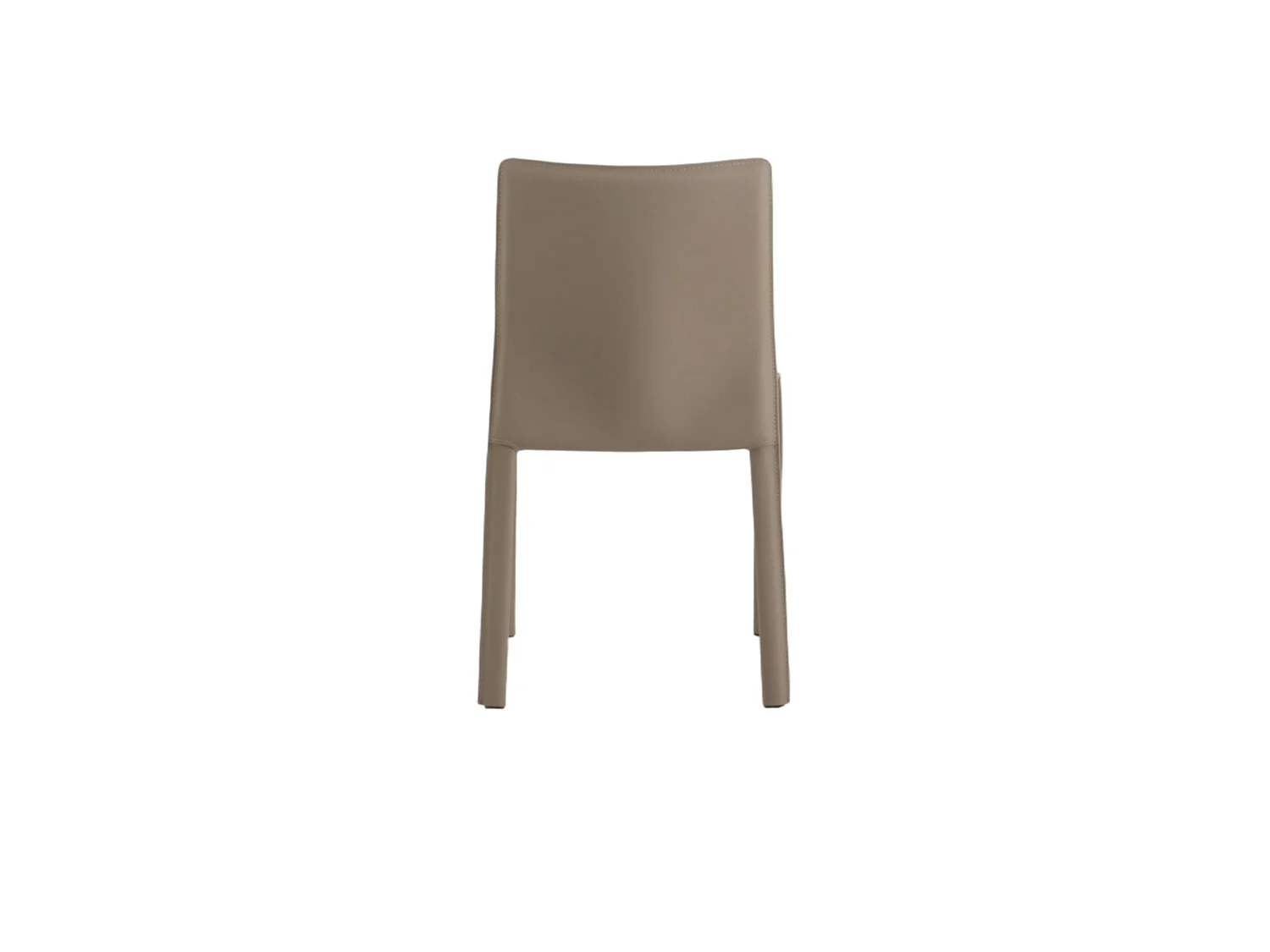 Chaise taupe moderne en simili (x2) CORTINA
