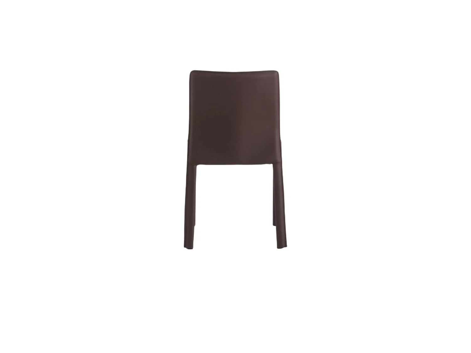 Chaise moderne prune en simili (x2) CORTINA