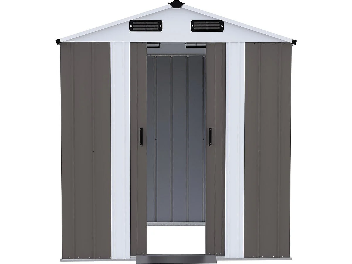 Abri de jardin métal "Dallas II" - 2,17 m² - Taupe