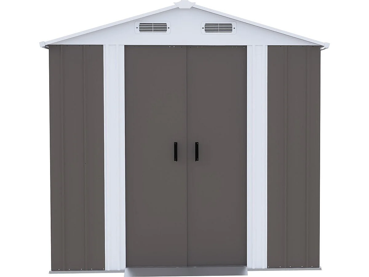 Metalen tuinhuisje "Dallas" - 4,12 m² - Taupe