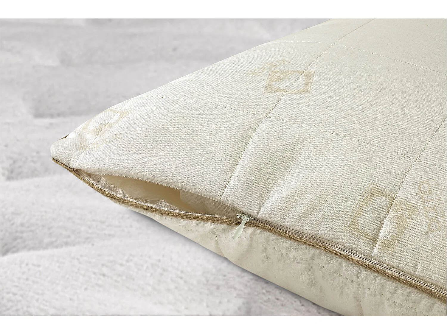 BAMBI Oreiller Kapok 50 x 70 cm, Garnissage 30% kapok et 70% coton, Enveloppe 100% coton