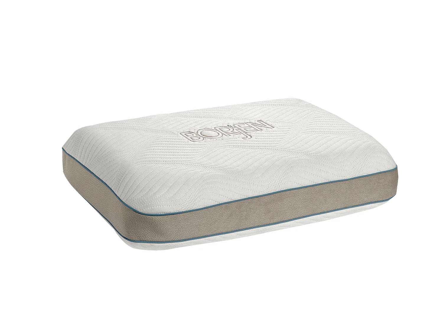 BAMBI Oreiller Borjen 59 x 39 x 13 cm, Housse maille déhoussable et lavable, Doublure 100% coton
