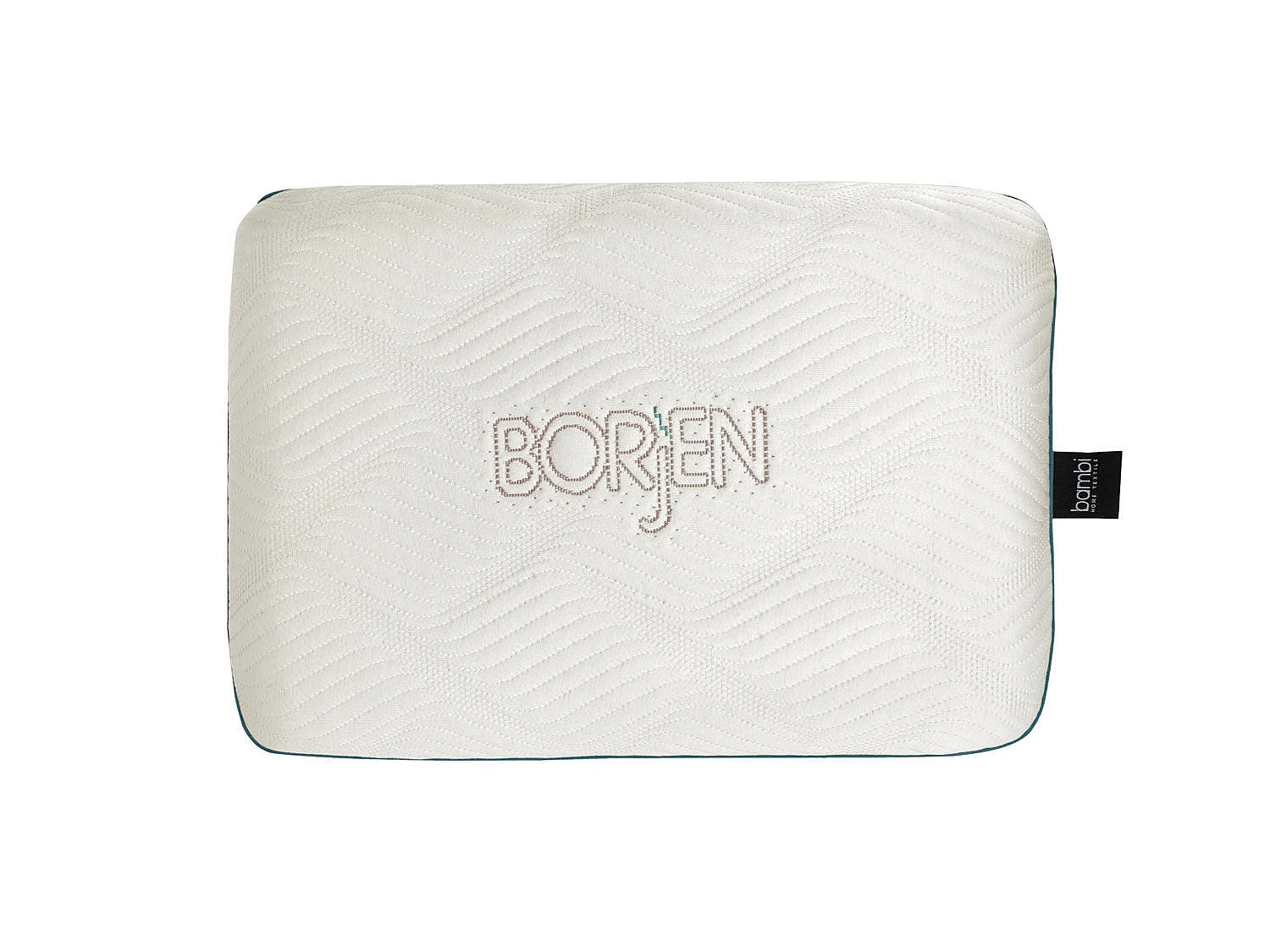BAMBI Oreiller Borjen 59 x 39 x 13 cm, Housse maille déhoussable et lavable, Doublure 100% coton