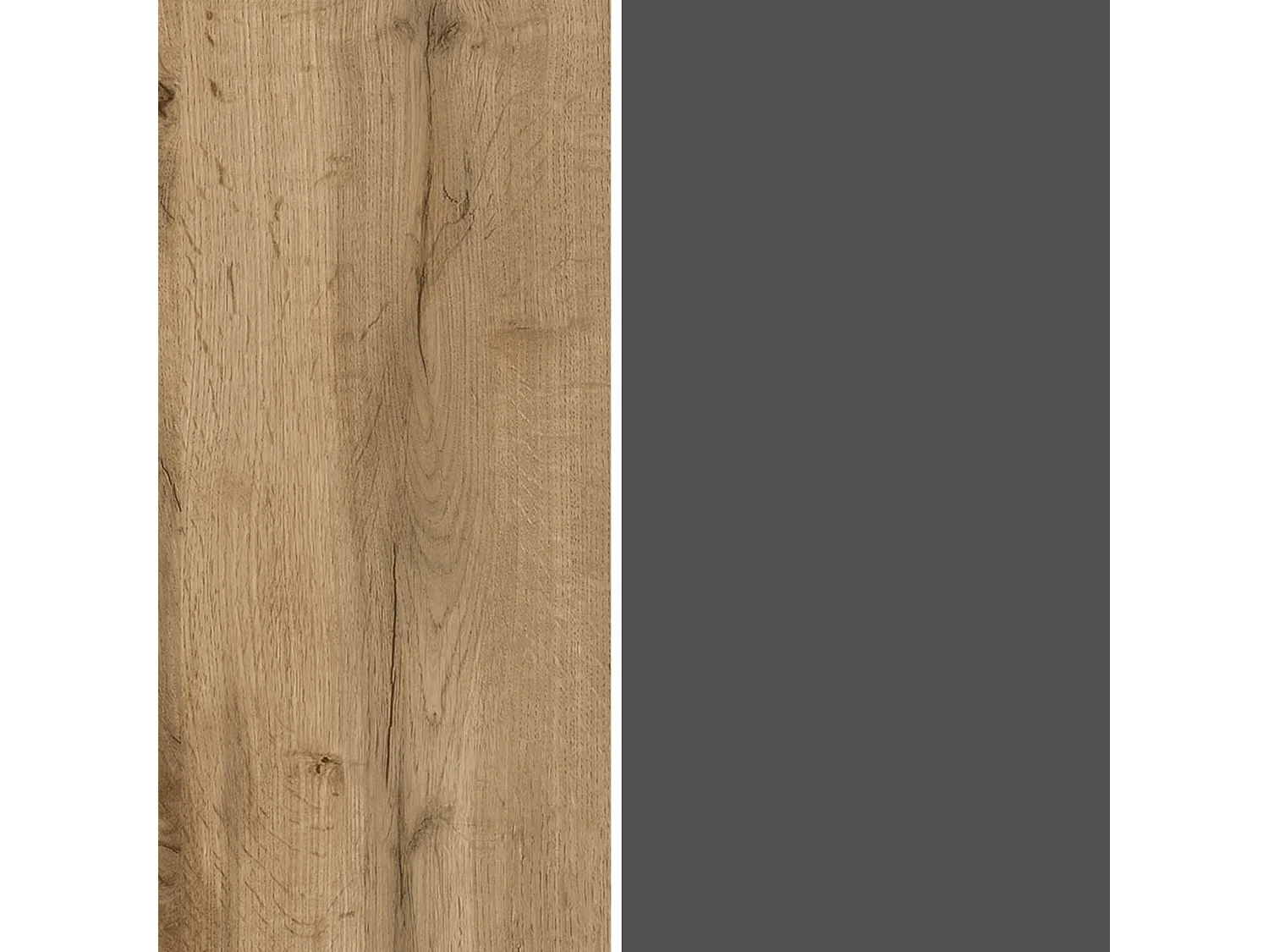 Aparador Altea de salón con 3 puertas antracita/roble oscuro 112,5x40x120 cm
