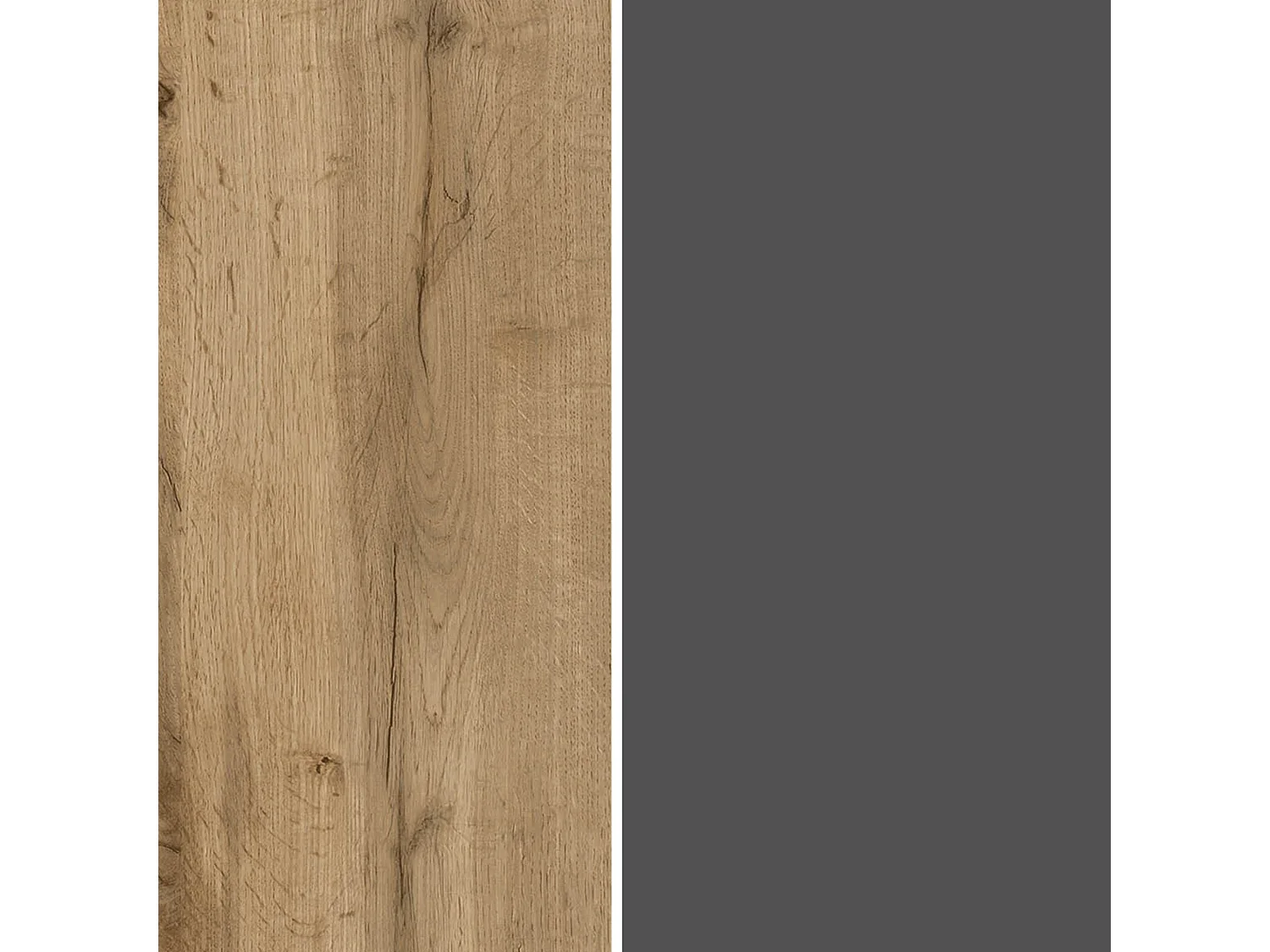 Mueble de salón TV Altea con 6 puertas y 1 estante antracita/roble oscuro 220x40x40 cm