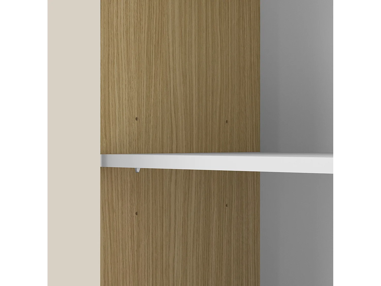 Aparador Altea de salón con 3 puertas cachemira/roble claro 112,5x40x120 cm