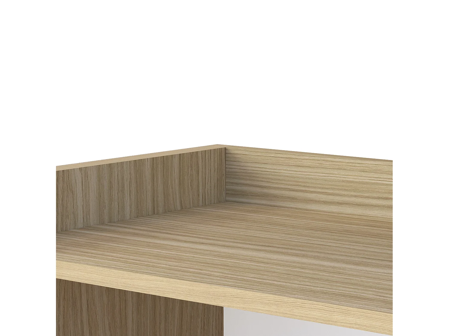 Credenza Altea con 6 ante e 1 ripiano bordato cashmere/rovere chiaro 220x40x75 cm