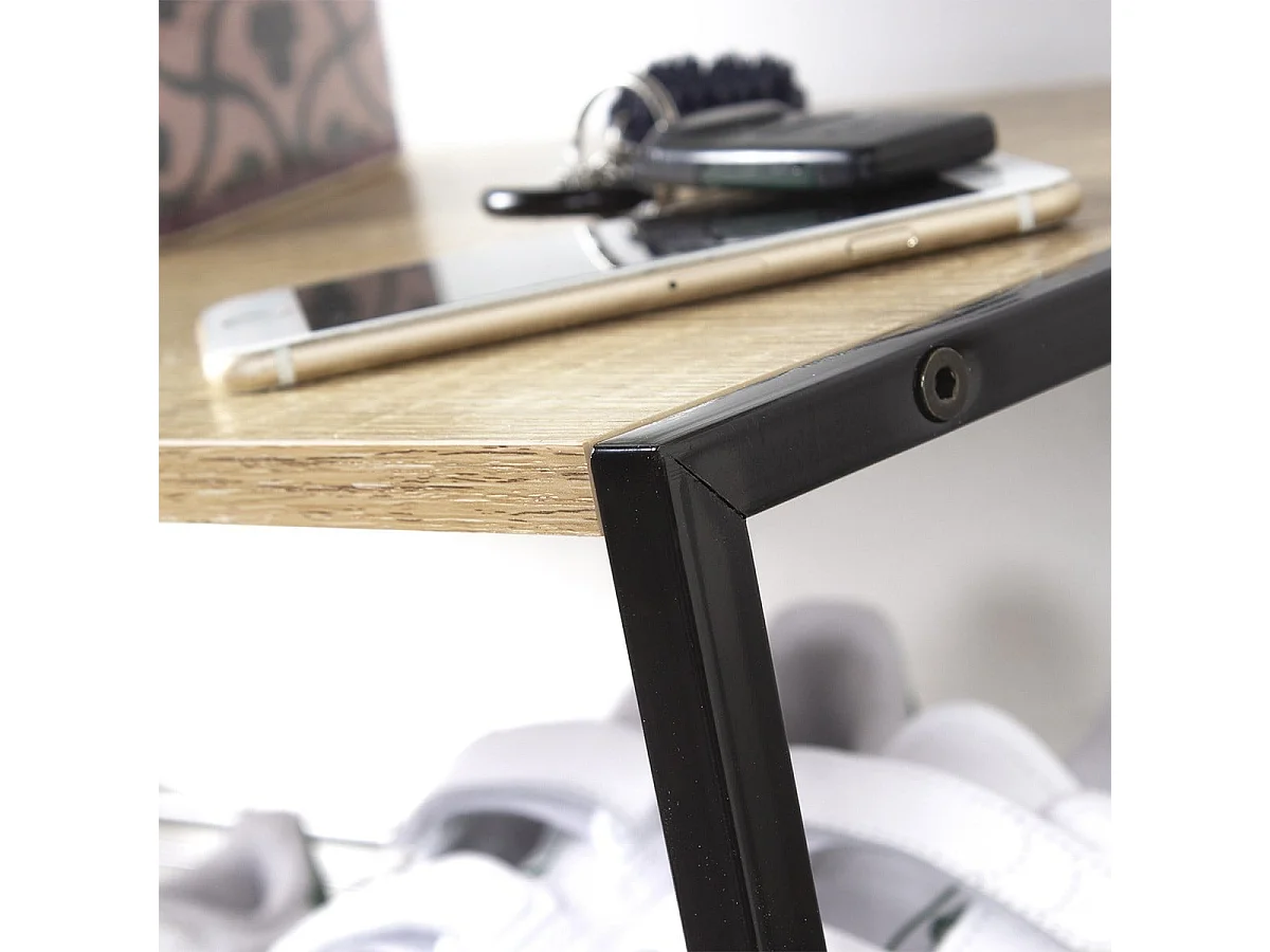 Étagère à chaussures 3 niveaux L63 cm - LEXIE