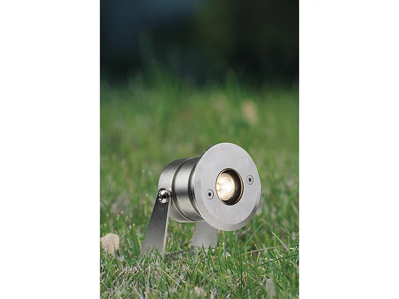 Spot Led Encastrable Switch Uplight En Acier Inoxydable Aisi316 - 3W 3000K 40° Ip68 Ik07 Pour Extérieur - Rossini Illuminazione