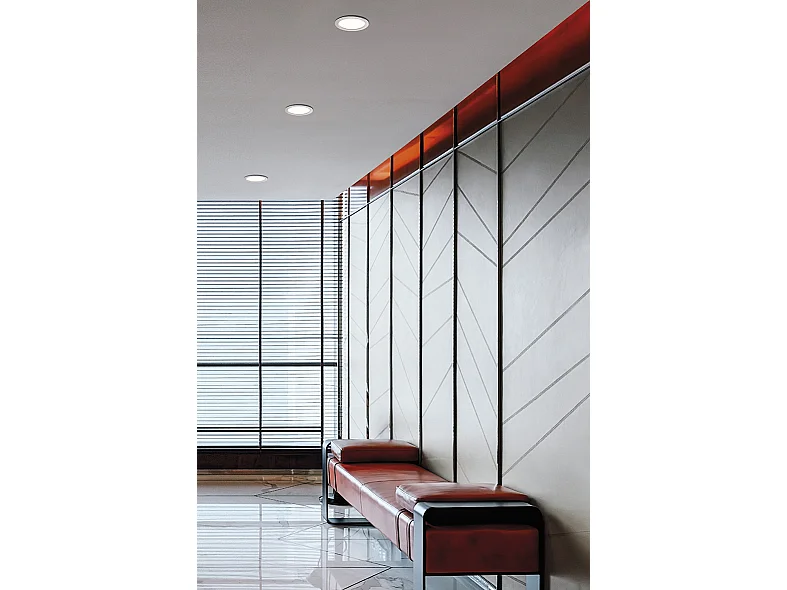Kina Evo - Spot Encastrable Au Plafond Led Dali 12W Avec Interrupteur Cct 3000-3500-4000K, Cri90, Ip40, Structure En Aluminium Blanc - Rossini