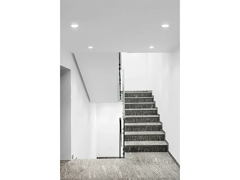 Kina Evo - Spot Encastrable Au Plafond Led Dali 12W Avec Interrupteur Cct 3000-3500-4000K, Cri90, Ip40, Structure En Aluminium Blanc - Rossini