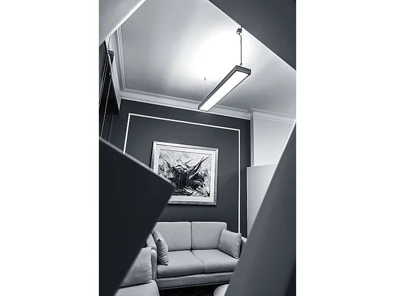 Tofu Wandleuchte LED Dual Emission 20W 4000K CRI90 Weiß - Wandleuchte aus extrudiertem Aluminium und opalem Polycarbonat - Rossini Group
