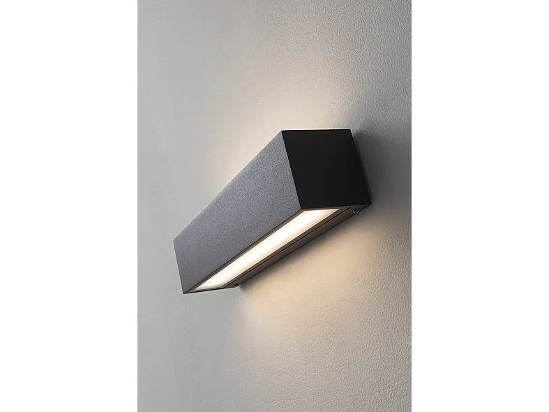 WILLY Einzelemissions-LED-Wandleuchte 7W, 3000K-4000K CCT-Schalter, IP54, weiße Struktur aus Aluminiumdruckguss - Rossini Illuminazione