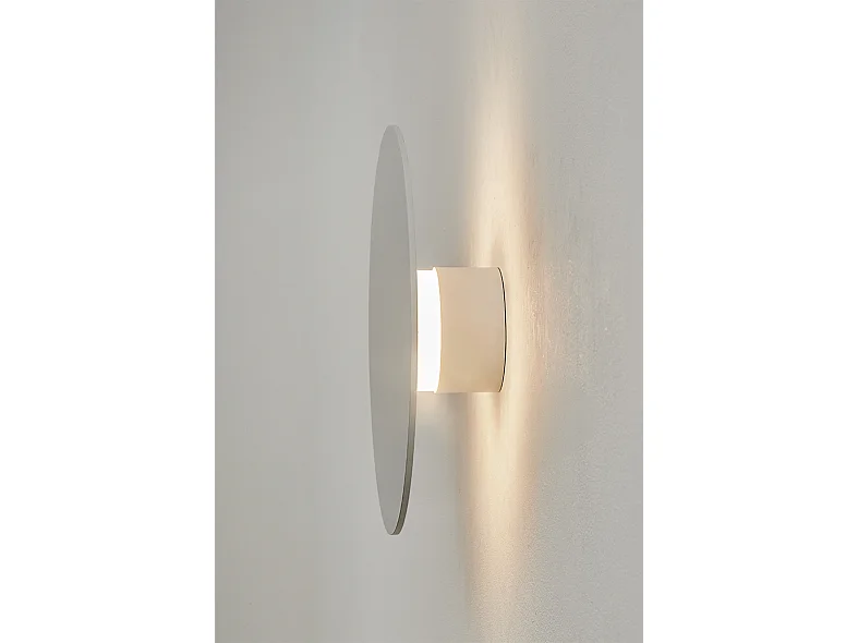 SOLARIS – Design-Wandleuchte 12 W 3000 K Schwarz Durchmesser 11 cm, CRI90, IP20, Phasenschnitt dimmbar – Rossini Group